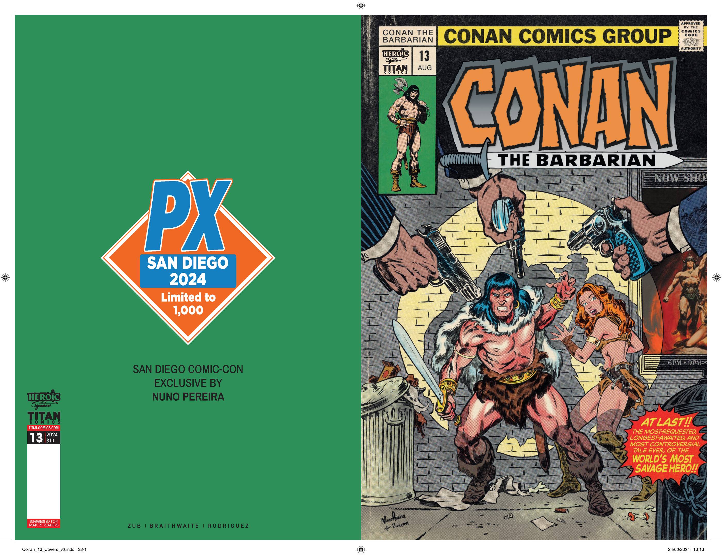 SDCC 2024 CONAN BARBARIAN #13 PX VAR  (MR)