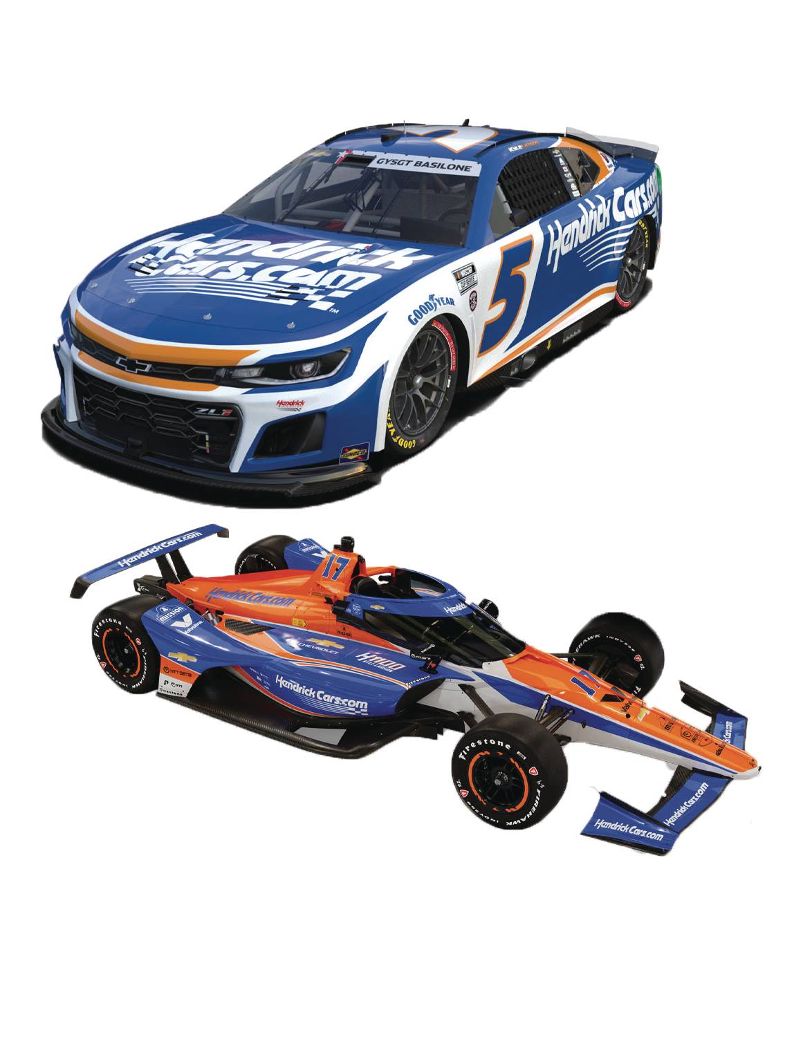 APR247512 - LIONEL RACING KYLE LARSON 1100 QUALIFYING SET DIE-CAST 2PK ...