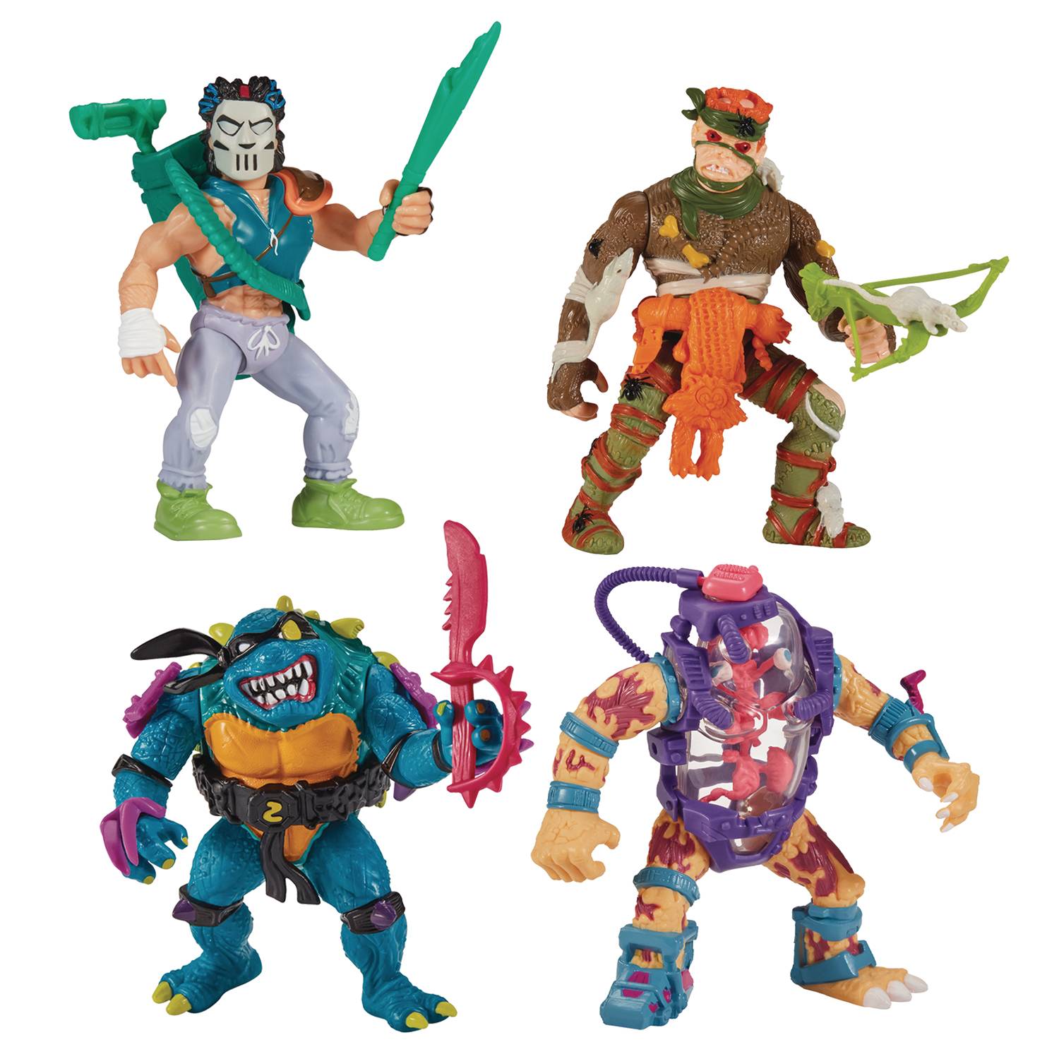 TMNT CLASSIC MUTANTS #3 AF 4PC SET (Net)