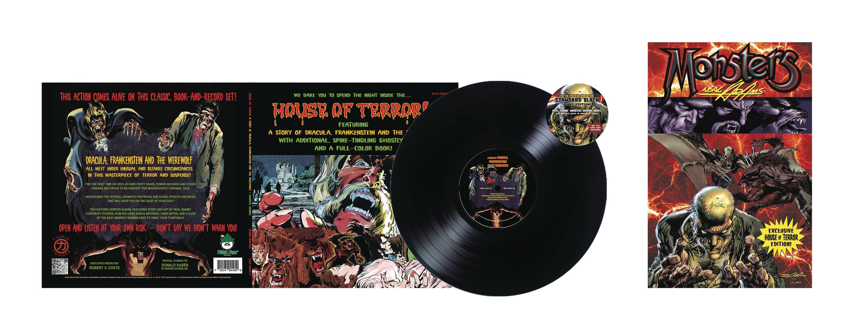 HOUSE OF TERROR 40TH ANN PX ED LP W/GN BY NEAL ADAMS  (