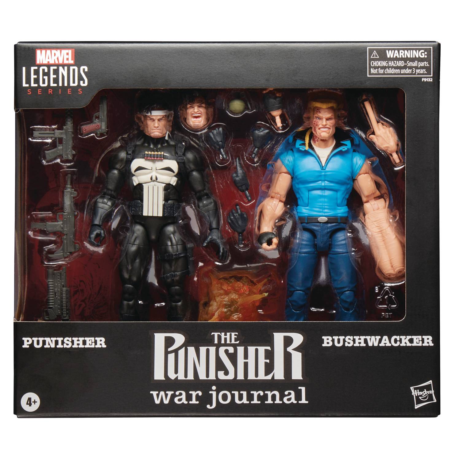 MARVEL LEGENDS PWJ PUNISHER & BUSHWACKER 6IN AF 2PK  (C