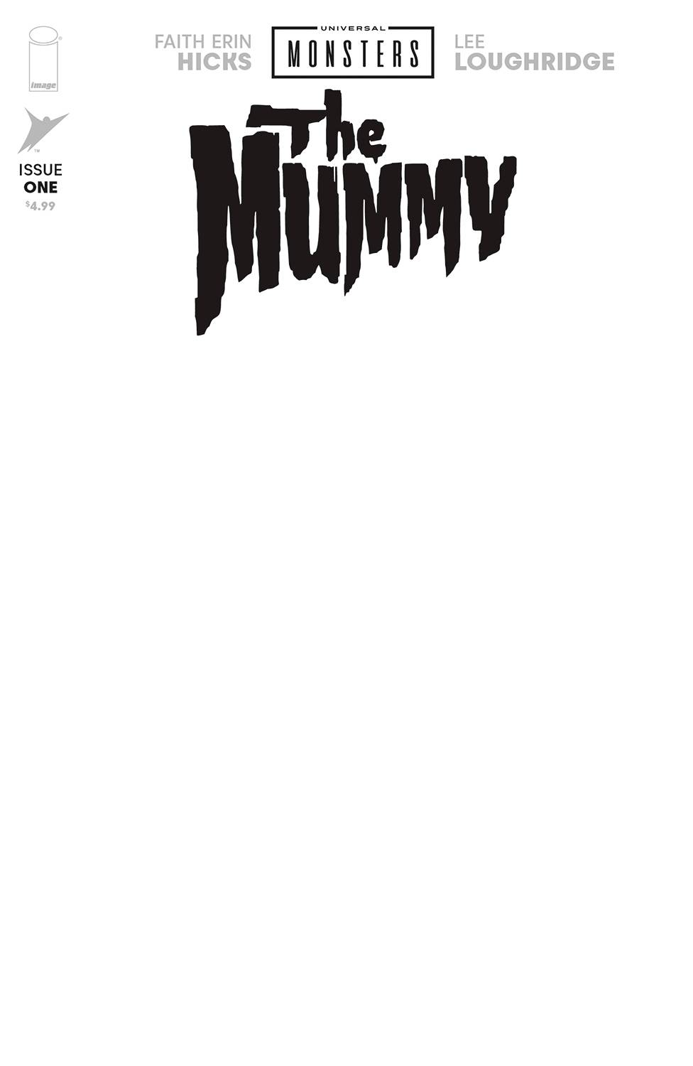 Jan250498 - Universal Monsters Mummy #1 (of 4) Cvr H Blank Sketch Cvr 