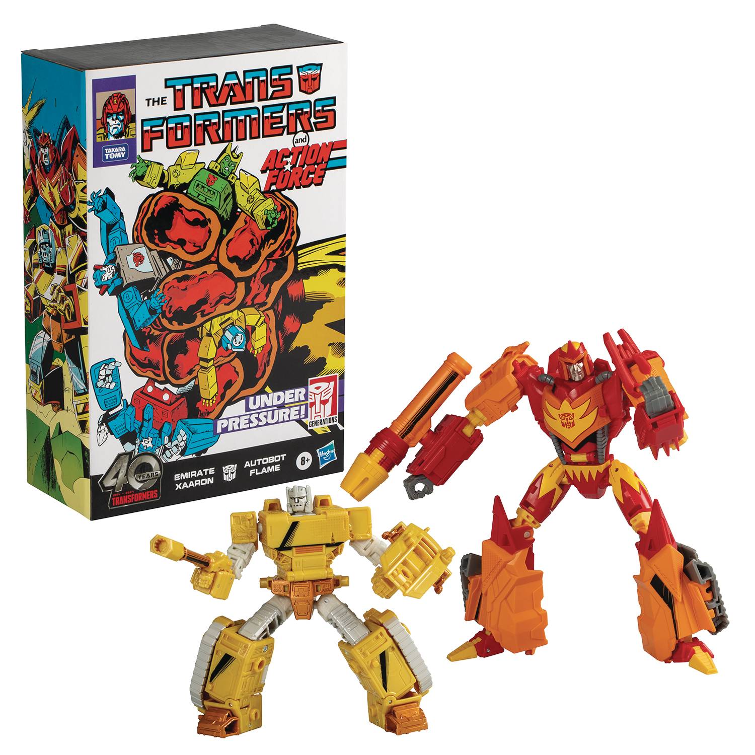 TRANSFORMERS GEN COMIC XAARON & FLAME 2PK