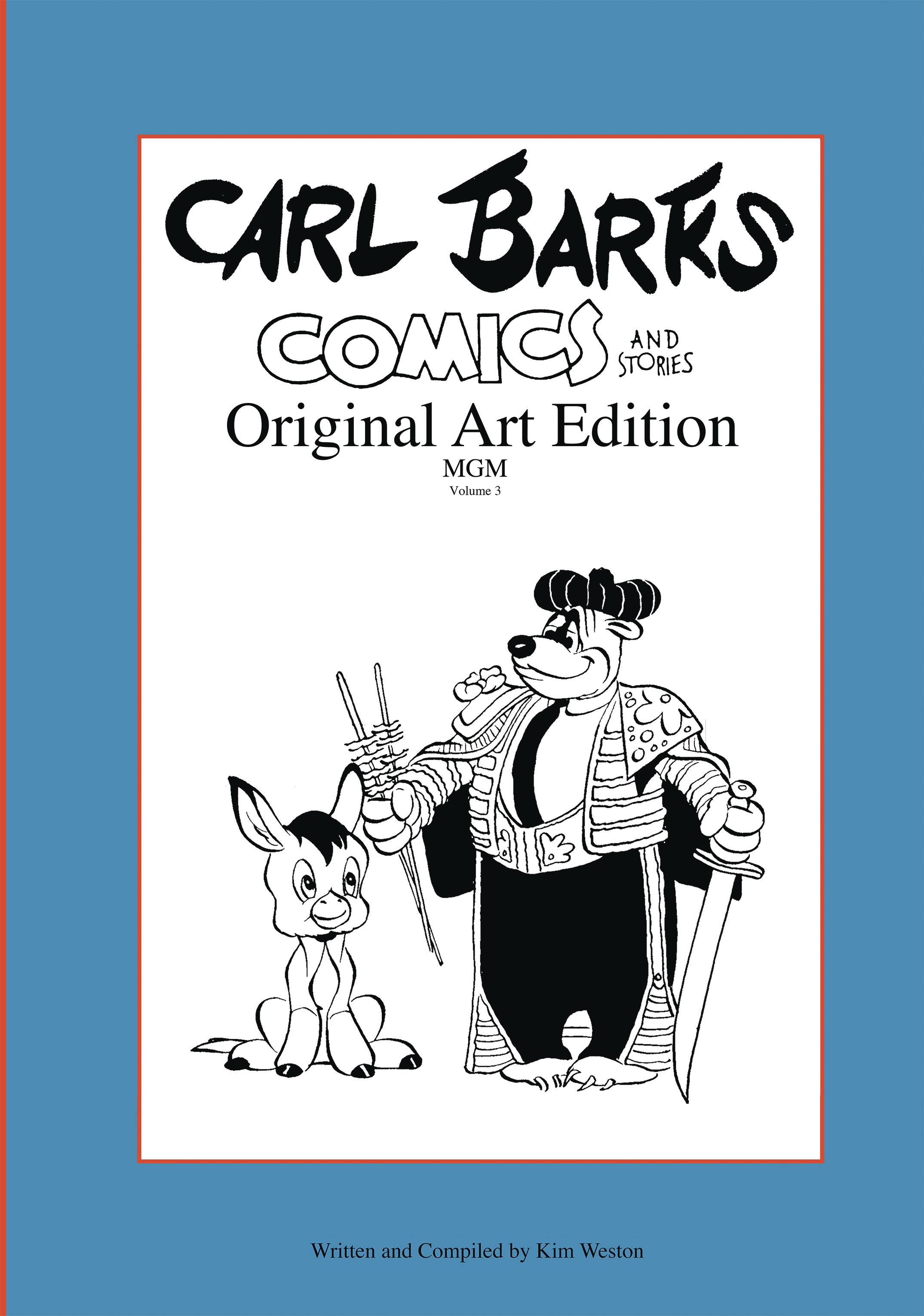 CARL BARKS COMIC & STORIES ORIG ART ED MGM VOL 03 - PRE ORDER/ÖN SİPARİŞ [MAR25]