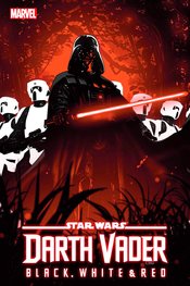 STAR WARS DARTH VADER BLACK WHITE AND RED Thumbnail