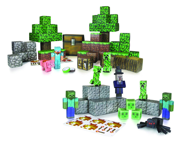  Minecraft Papercraft Hostile Mobs Set, Over 30 Piece : Toys &  Games