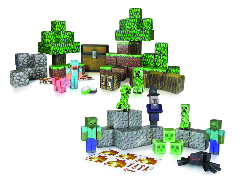  Minecraft Papercraft - Minecart Set, Over 48 Piece : Toys &  Games