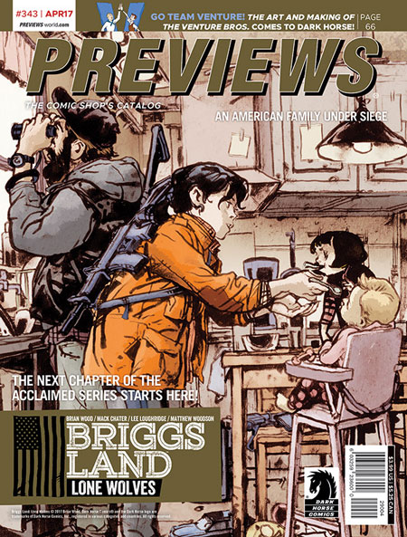 Back Cover -- Dark Horse Comics' Briggs Land: Lone Wolves