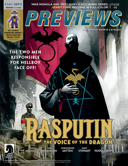 Front Cover -- Dark Horse Comics' Rasputin: The Voice of the Dragon