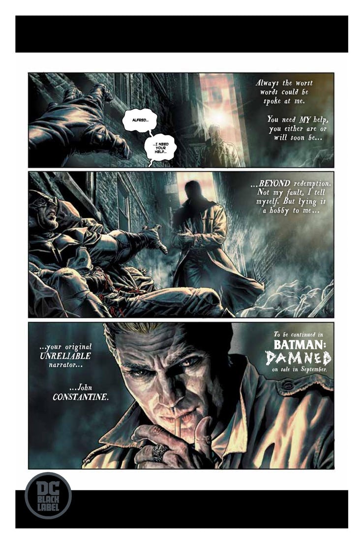 Official Reveal: 'Batman: Damned' by Azzarello and Bermejo - Previews World