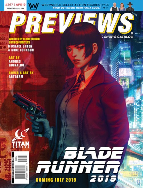 Back Cover -- Titan Comics' Blade Runner 2019 #1 (Coming July)