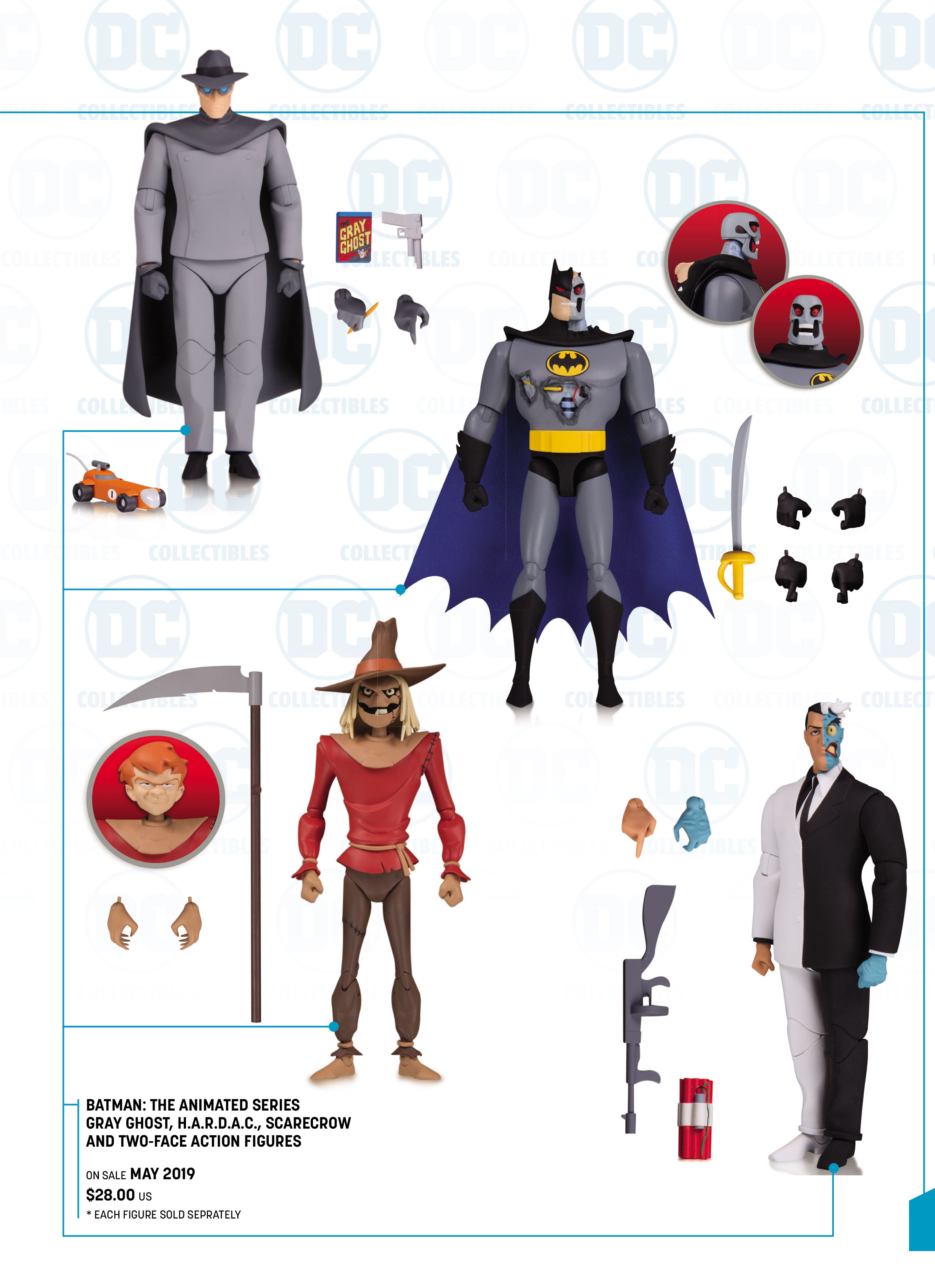 dc collectibles stands