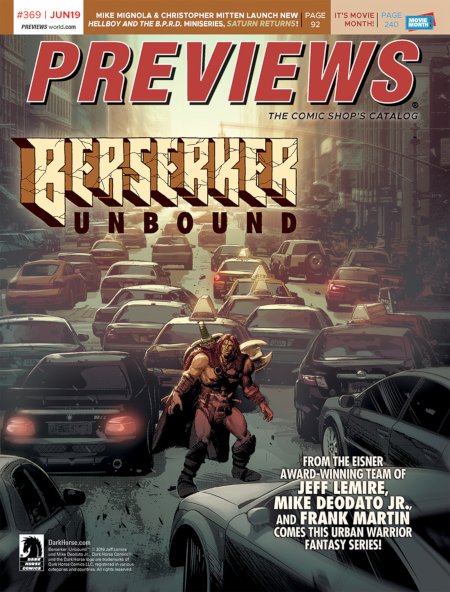 Front Cover -- Dark Horse Comics' Berserker Unbound #1