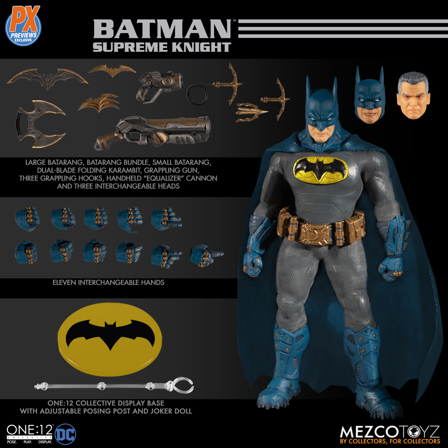 Mezco's One:12 Collective Supreme Knight Batman Dons a Classic Look as a  PREVIEWS Exclusive - Previews World