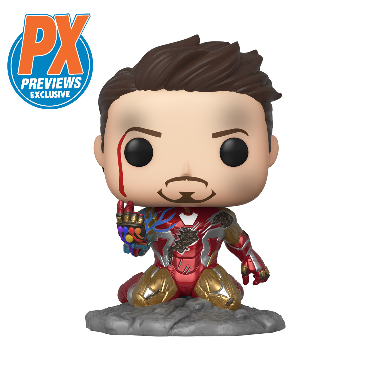 Preorder Out For Tony Stark S Triumphant Endgame Moment As A Funko Px Exclusive Gitd Pop Maltacomics