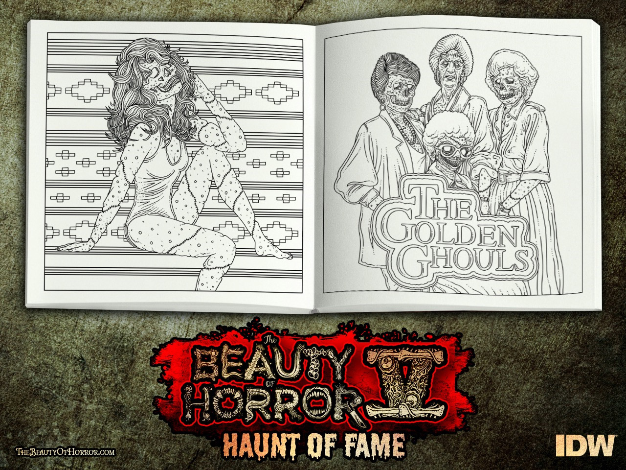 Download Alan Robert S The Beauty Of Horror Coloring Book Series Continues With Haunt Of Fame Previews World