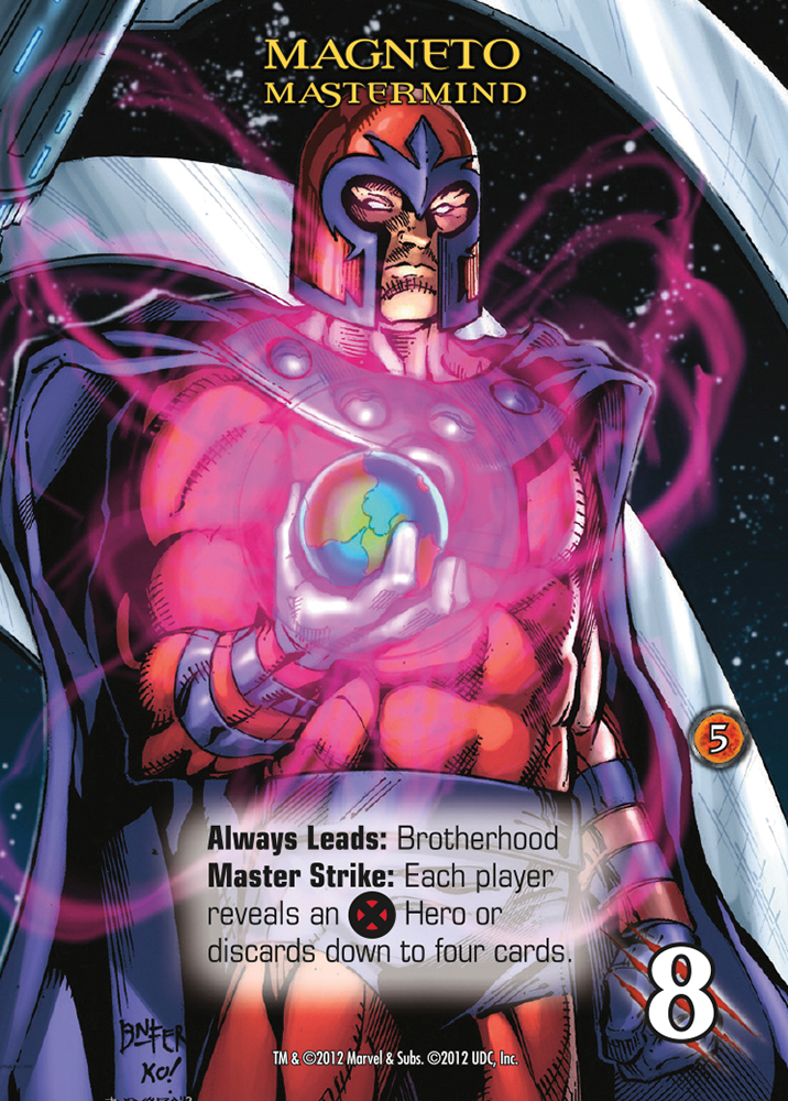 Magneto Mastermind card by Upper Deck