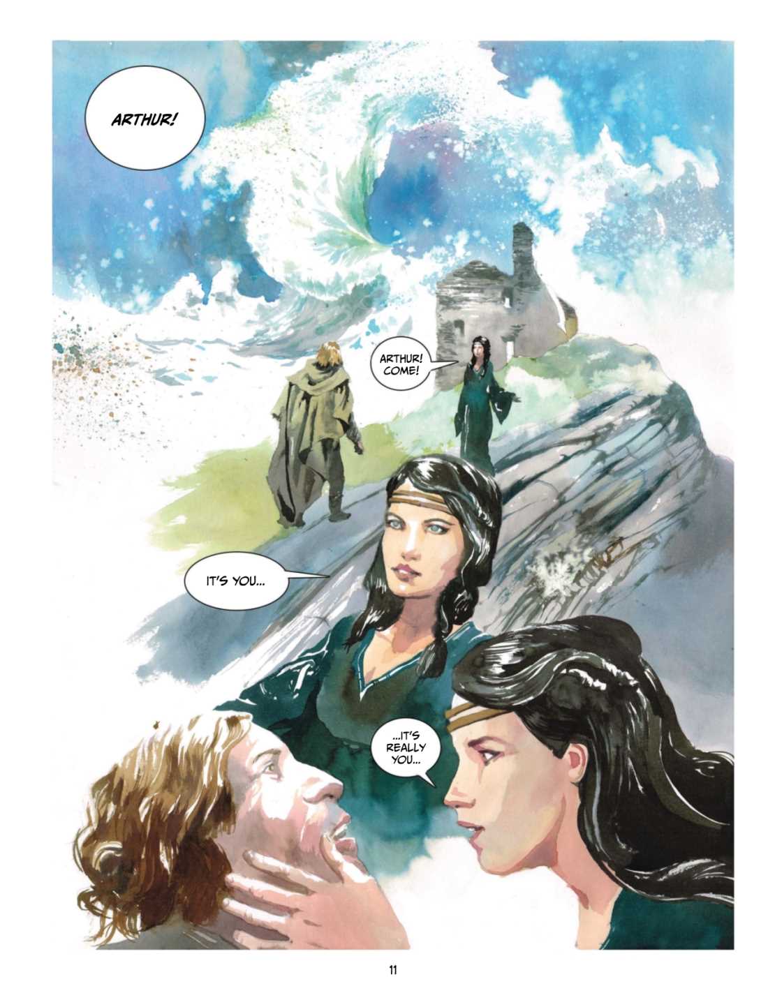 KING ARTHUR & THE LADIES OF THE LAKE HC Art 3