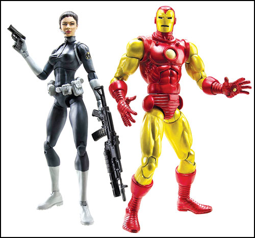 Marvel Legends Two-Pack Figures Iron Man and Shield Agent